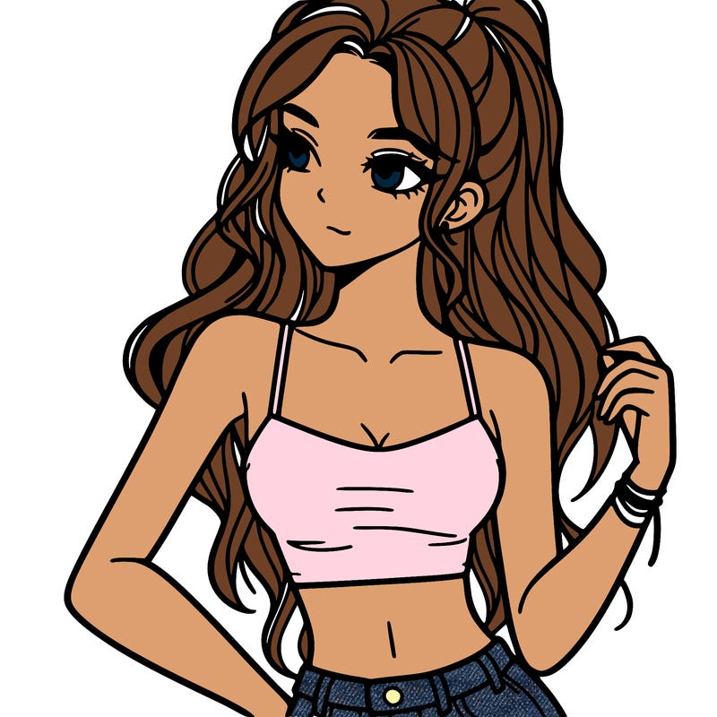 girl in crop top