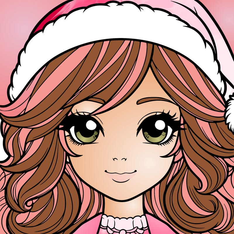 realistic christmas girl