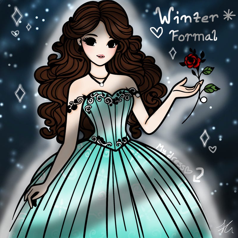 lady  in a beautiful dress