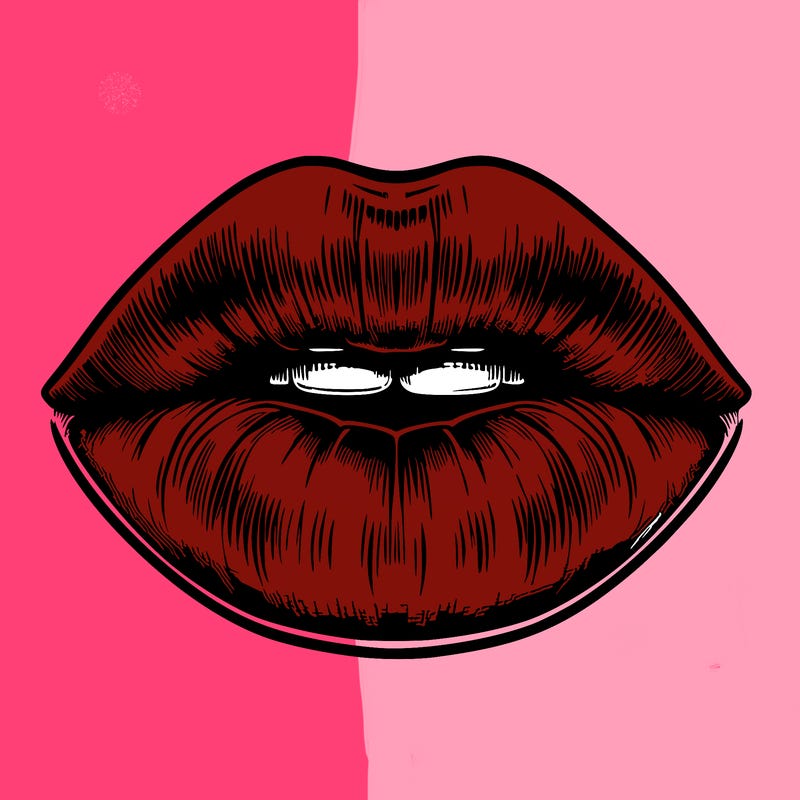 realistic mouth with lips