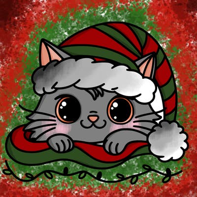 cat christmas