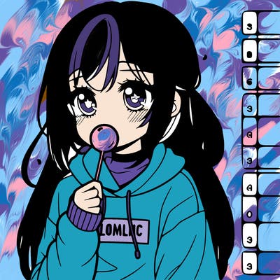aesthetic girl anime cold
