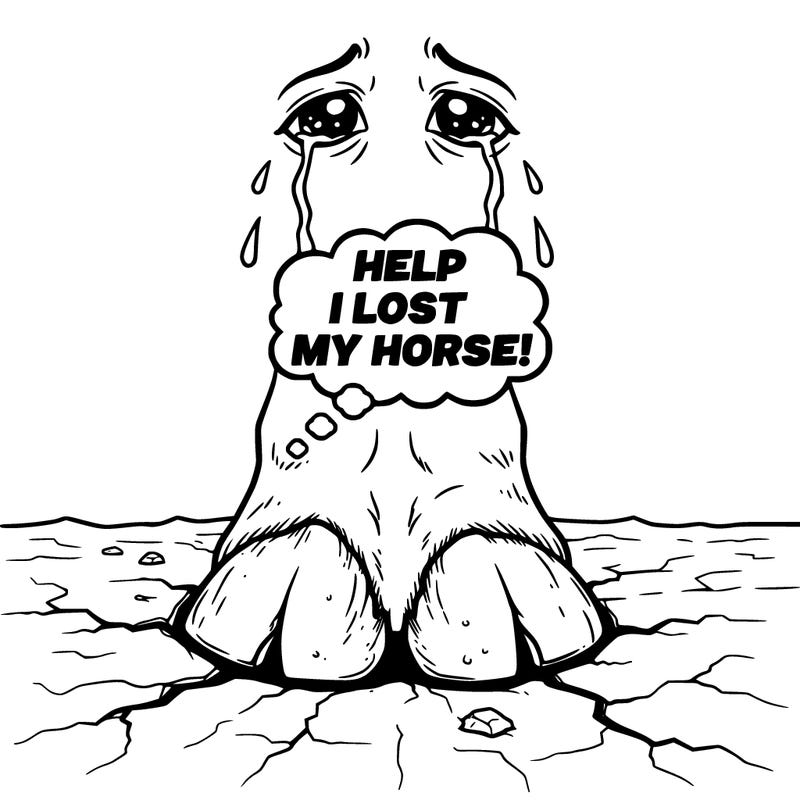 help 
i lost my horse