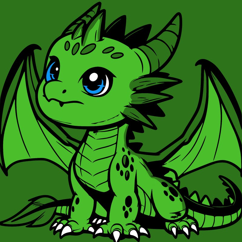 fierce baby night dragon