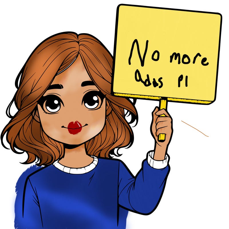 realistic girl holding up a sign