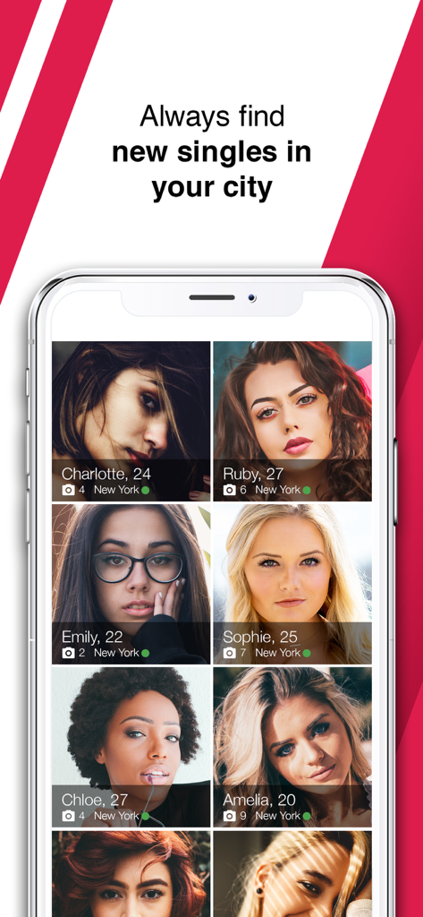 MyDates dating app interface showing a grid of local user profiles