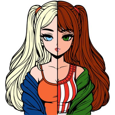 realistic girl split