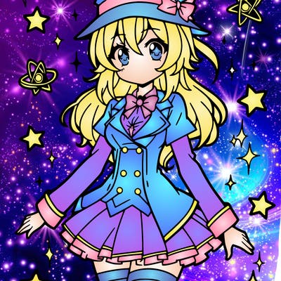 young magical girl anime