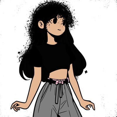 girl in a cute crop top