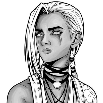 jinx from arcane realistic