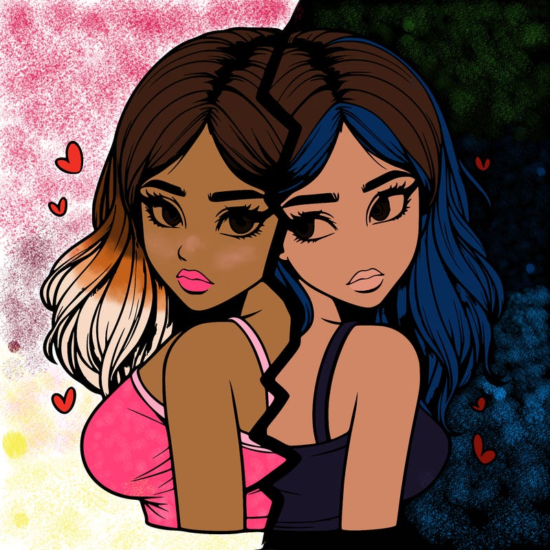 realistic girl split