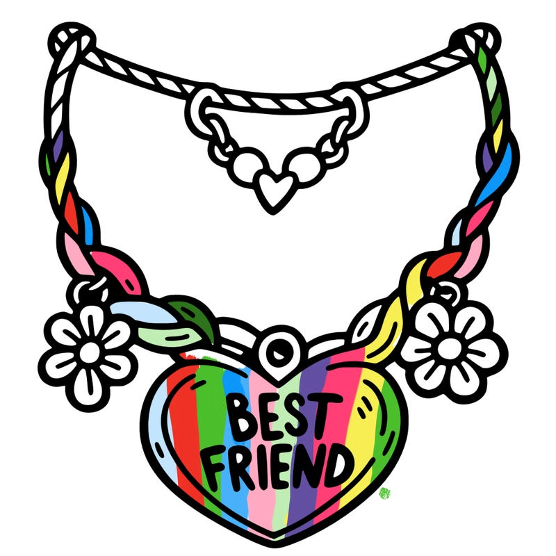 best friend necklace