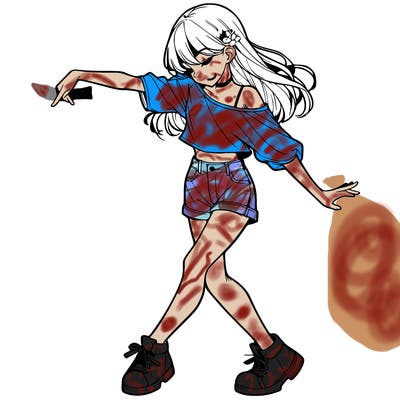 realistic girl danceing