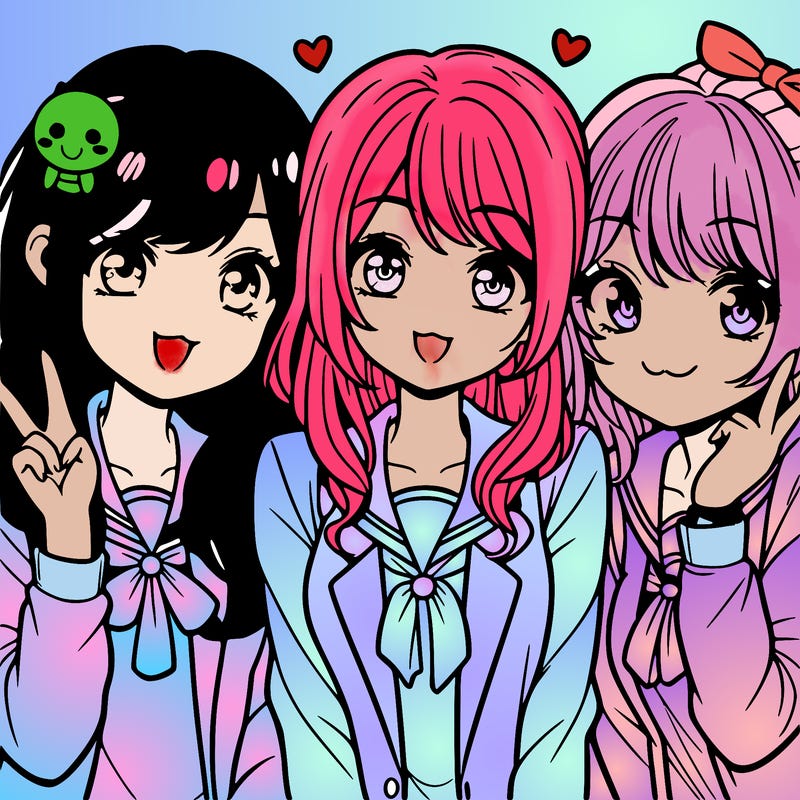 manga girls best friends