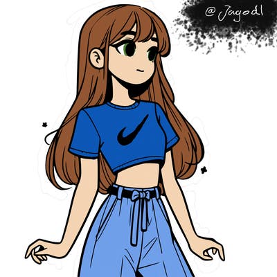 girl in a cute crop top