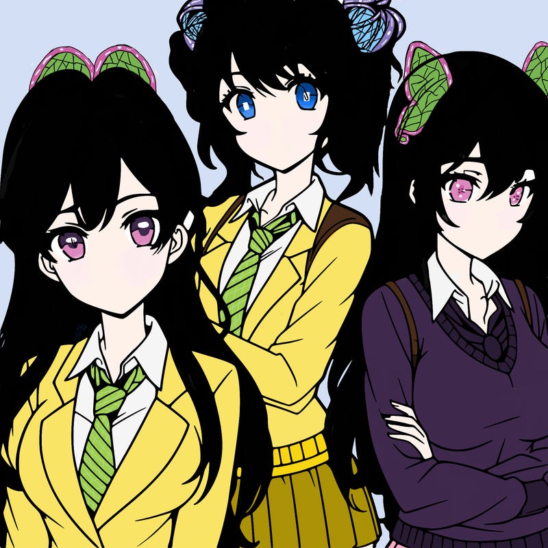 anime girls teenagers