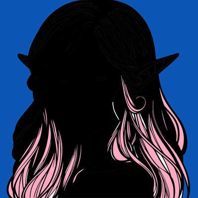 elf girl realistic dark fantasy