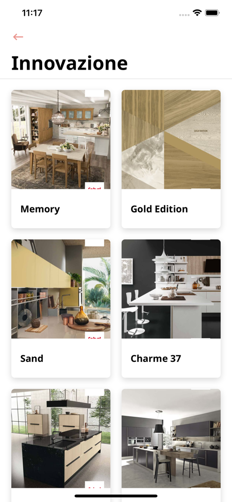 Febal Casa App-Galerie mit hochwertigen italienischen Küchendesign-Kollektionen
