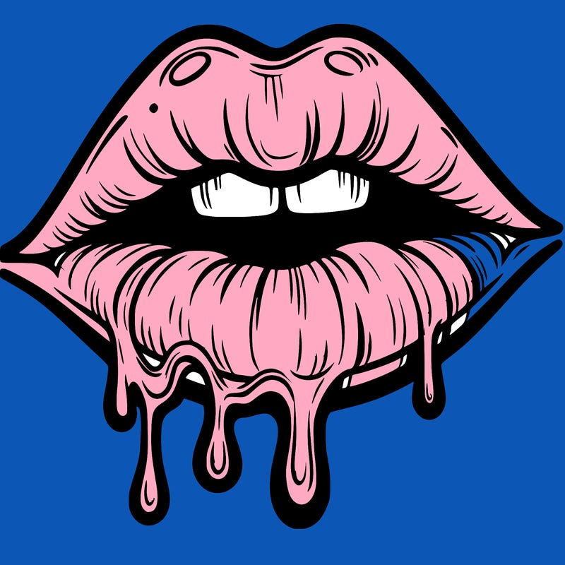 lips that look realistic and drip