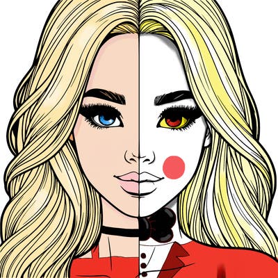 realistic pretty girl