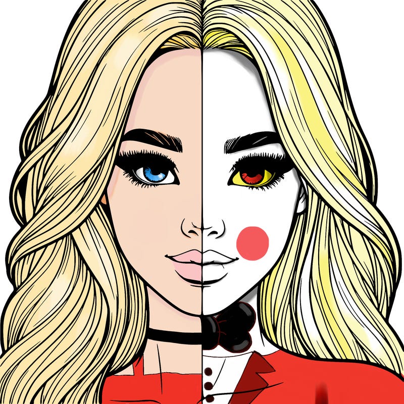 realistic pretty girl