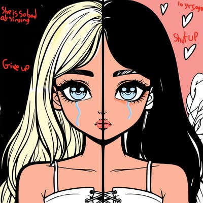 realistic girl split