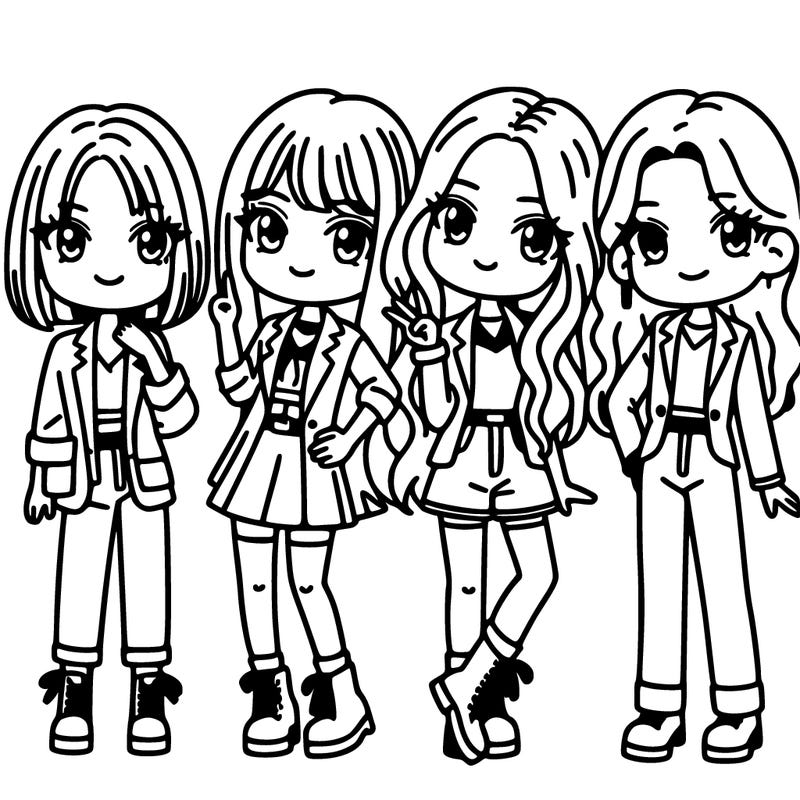 blackpink girl group k-pop 4 girls singers
