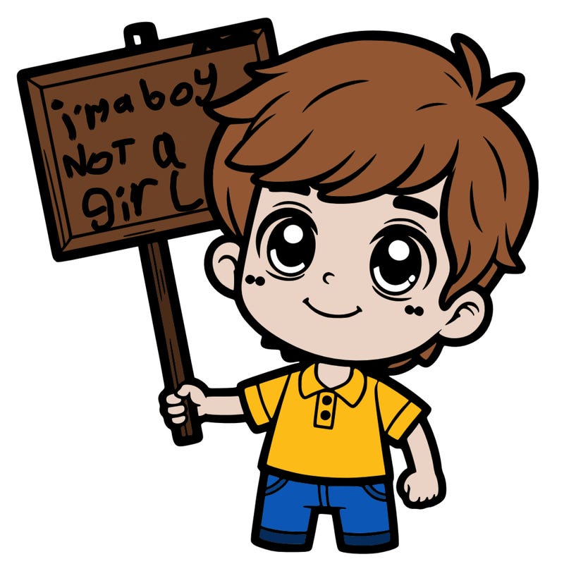 boy with sign