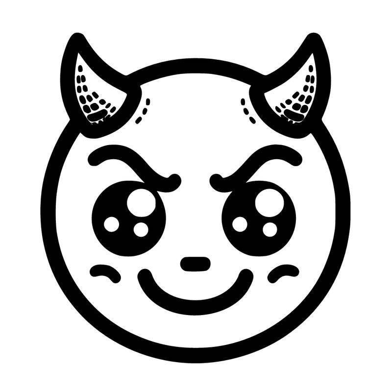 devil emoji face