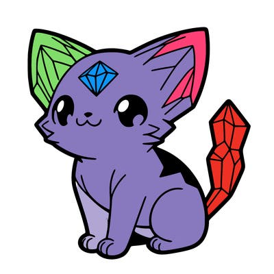 crystal kitten