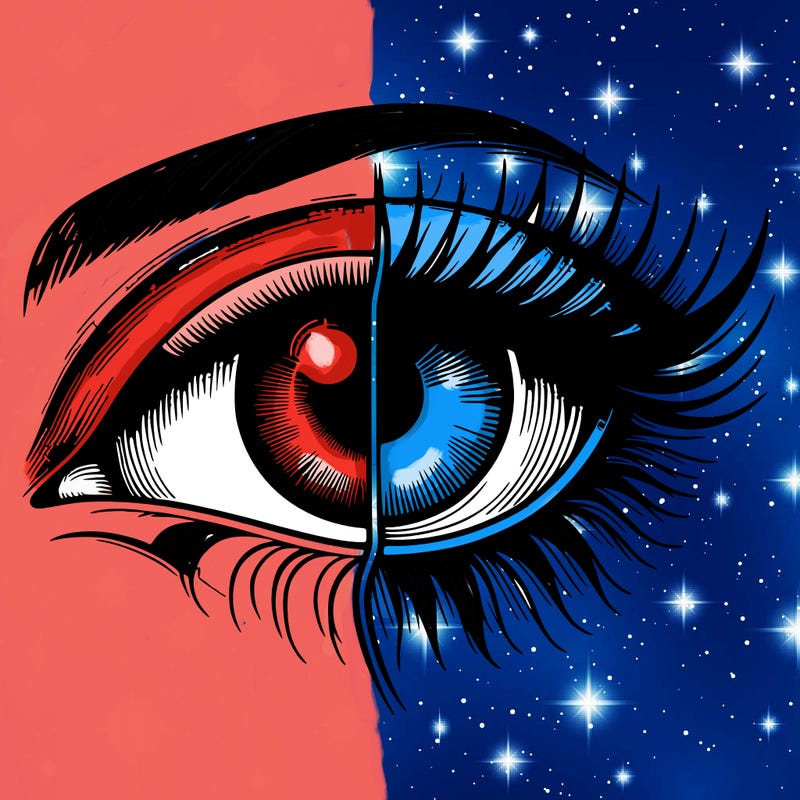 realistic eye split