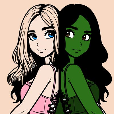 a realistic girl split