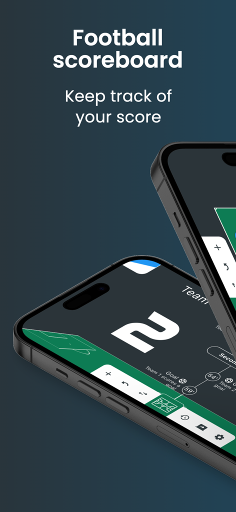 축구 점수를 추적하기 위한 모바일 화면의 축구 스코어보드 앱 인터페이스