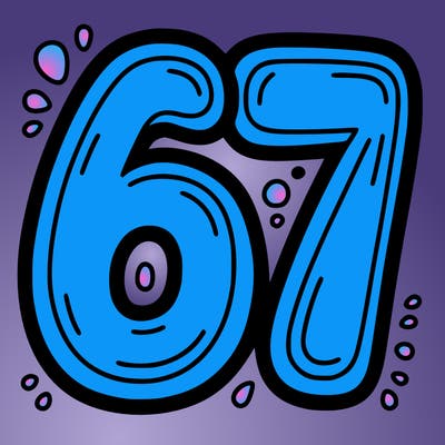 the number 67