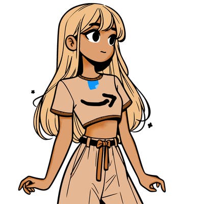 girl in a cute crop top