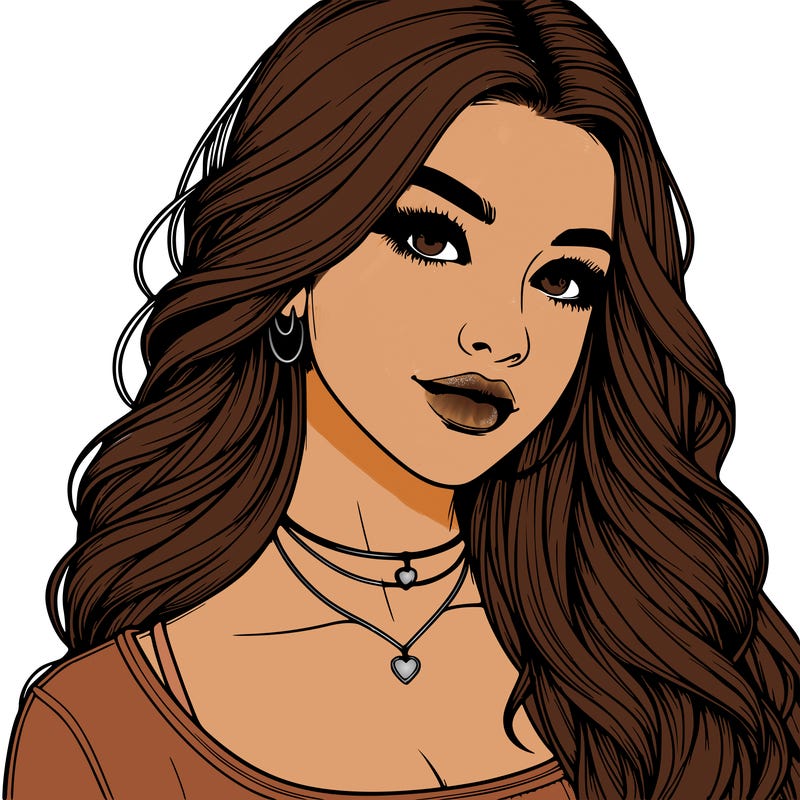 detailed realistic girl