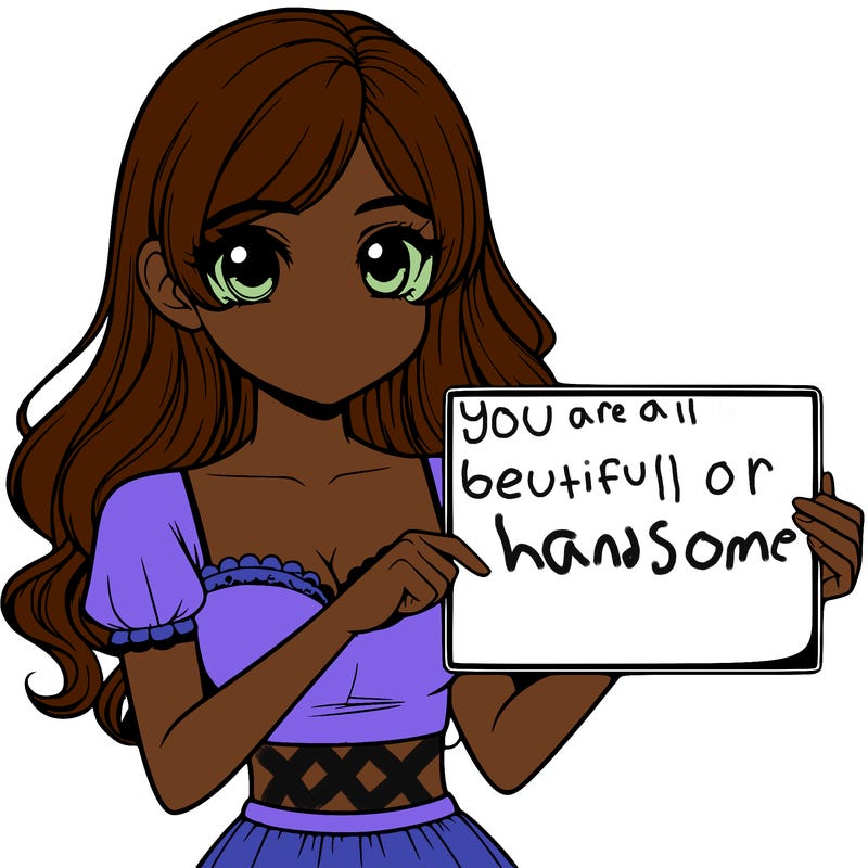 realistic pretty girl holding blank sign