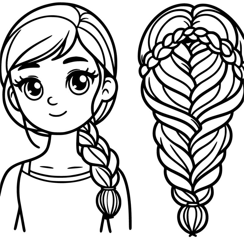 girl with braid