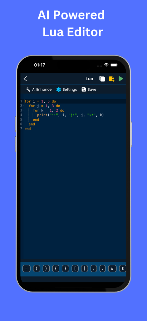 Learn Lua & Lua Editor / IDE - Education App | MWM