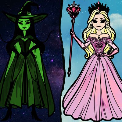 elphaba and glinda
