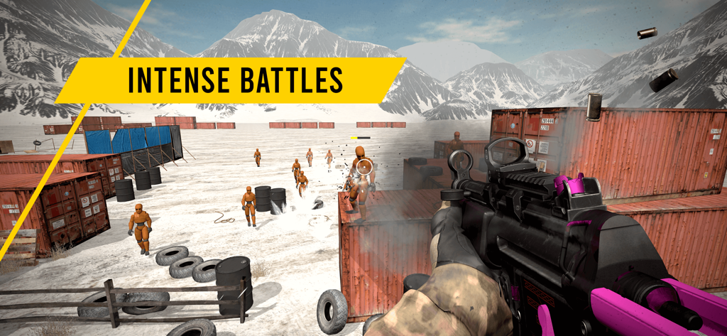 GUNSIM - 3D Gun Shooter FPS - First person shooter gameplay in GUNSIM featuring intense battles with a customized gun against dummy targets