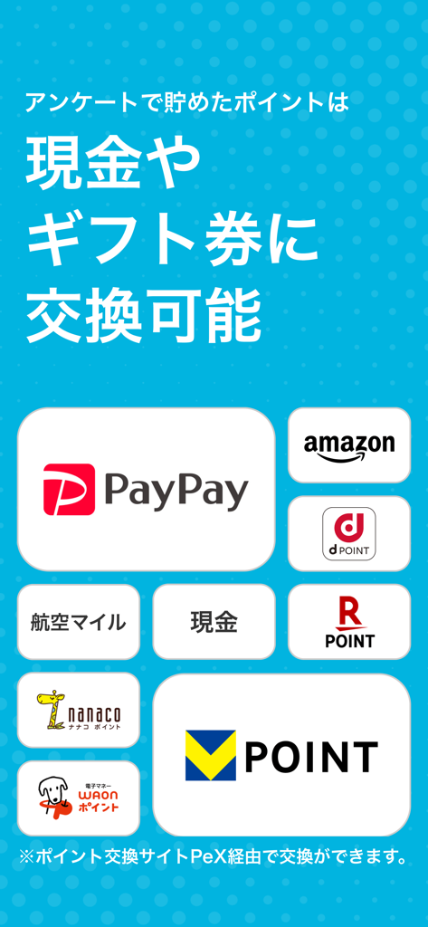 EC Navi Survey app reward exchange options including PayPay Amazon and cash