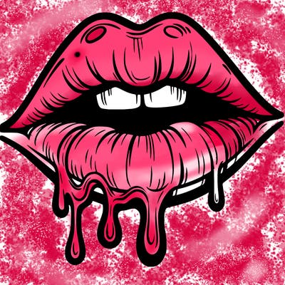 lips that look realistic and drip