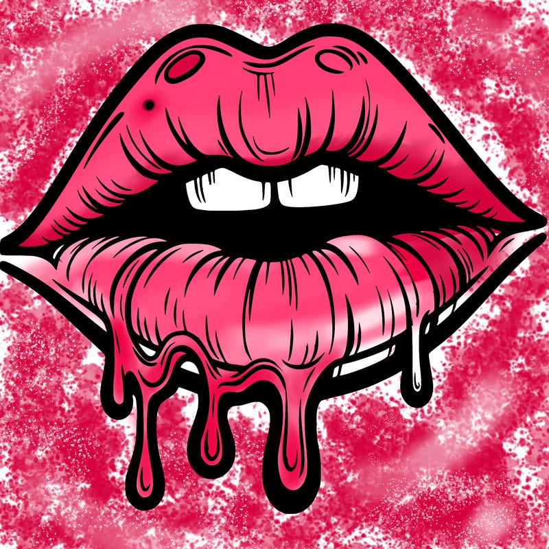 lips that look realistic and drip