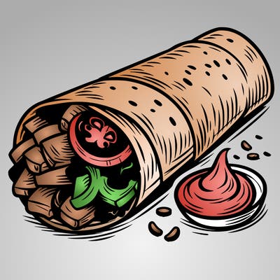 simple shawarma