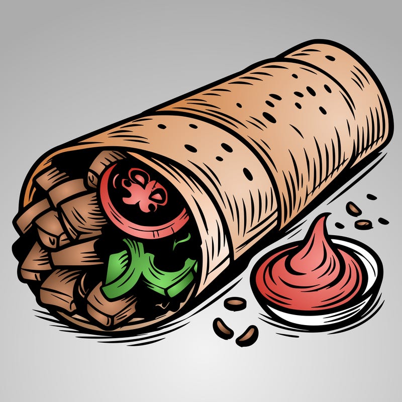 simple shawarma