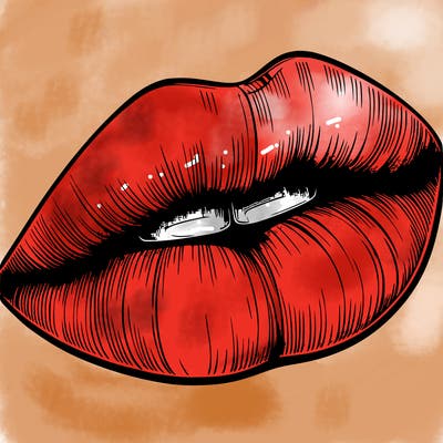 realistic lips