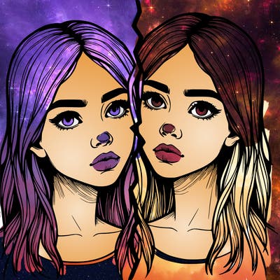 realistic girl split