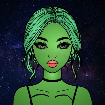realistic girl with makeup on