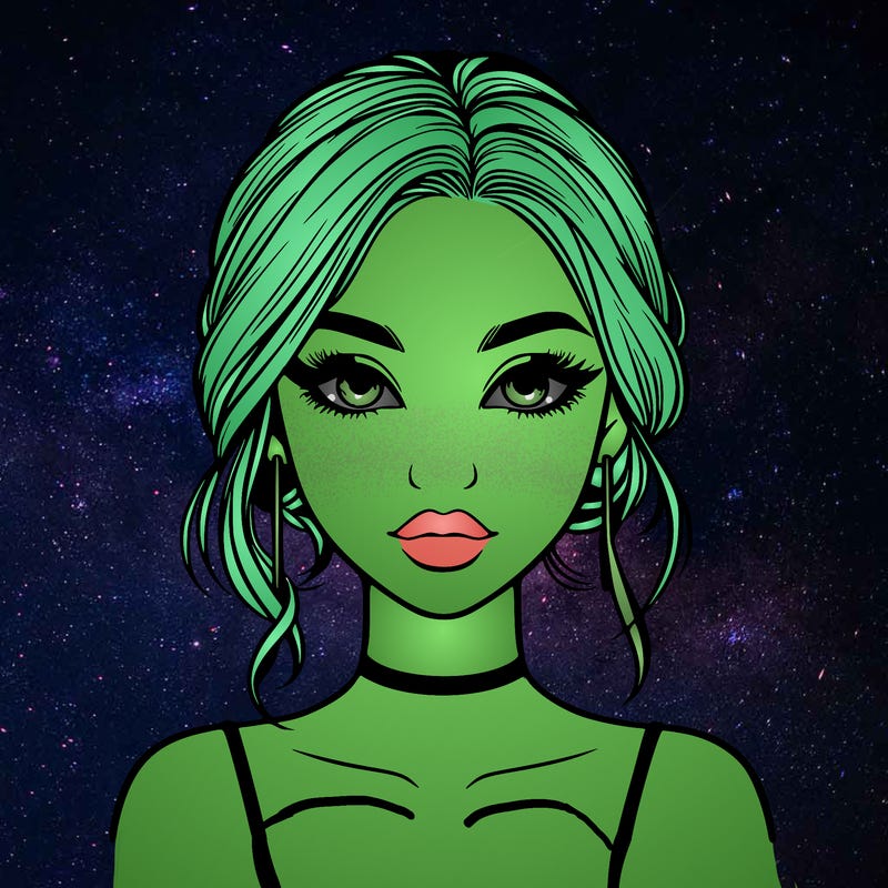 realistic girl with makeup on